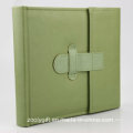 5 X 7 " / 4X 6 " Stitching Green PU Leather Photo Album with Flap Closure